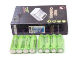 Akumulatory  8szt. AA 1,5v 3000 mAh z ładowarką